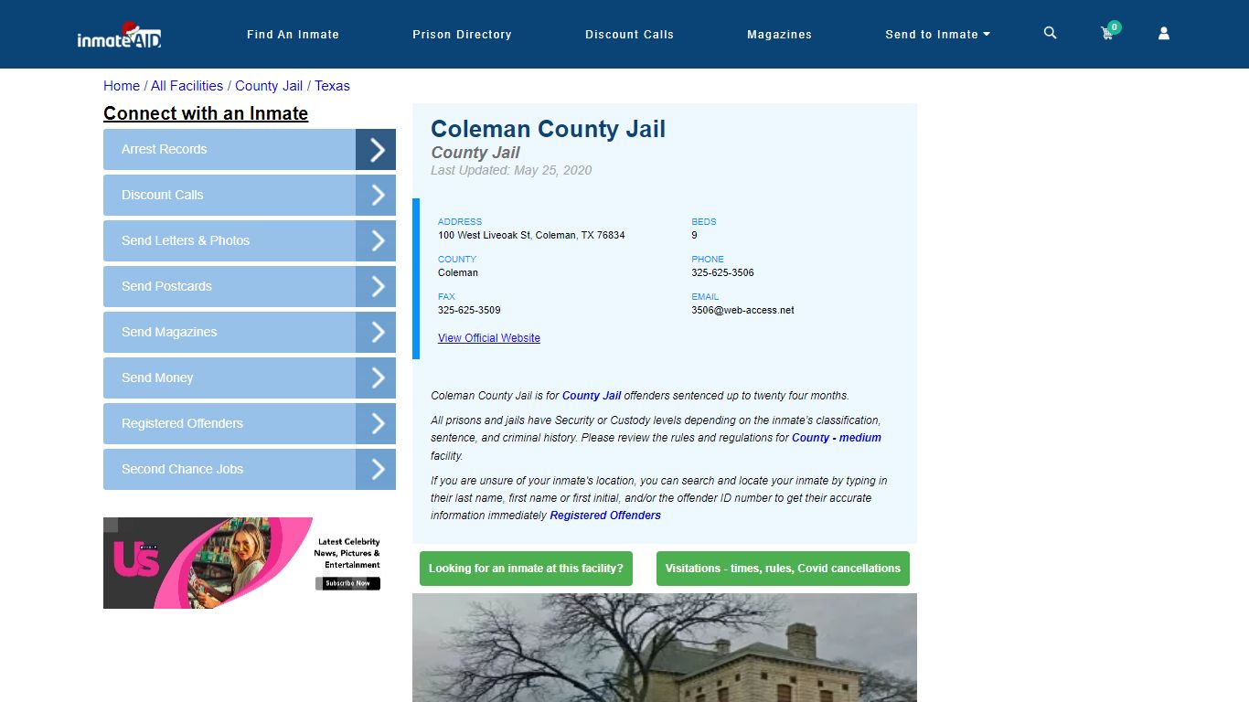 Coleman County Jail - Inmate Locator - Coleman, TX